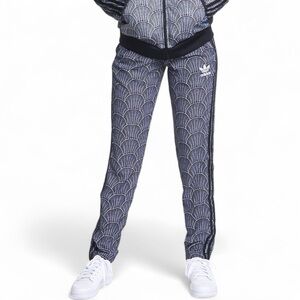 Adidas Shell Print Crepe Flowing Track Pants XS 0-2